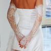 Seethrough Lace Arm Sleeves Sheer Gloves For Bride Wedding Gowns And Formal Occasion Lace Flower Gloves for Banquets