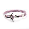 European & American Trend Anchor Men's Airplane Bracelet with Polyester Rope