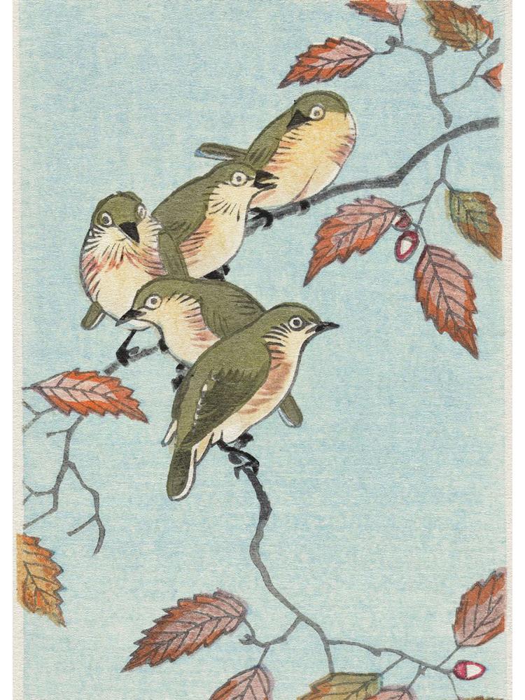 Japan Artist Ohara Koson Classic Artwork Poster Canvas Painting Monkey Goose Flower Birds Wall Art For Living Room Home Decor