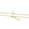 Takeda Jewelry Crystal Bar Pendant Necklace, Silver/Gold, Rectangular Design (Yellow Gold)