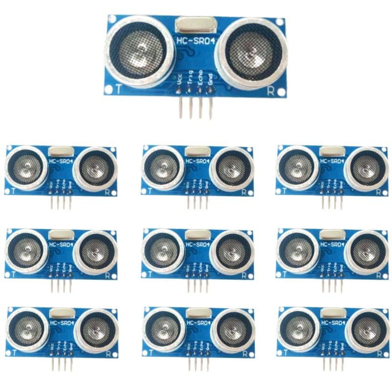 1-10 Pcs HC-SR04 Ultrasonic Sensor 2-400cm Distance Module 3.3-5V for Arduino Raspberry Pi DIY Electronics