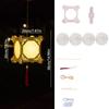 LED Light Handmade Hanging Lamp Wooden Art Lantern Retro Mid-Autumn Festival Lantern  Party Decor