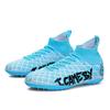 Football Shoes 31-48 Men's High-top Football Boots Large Size Long Nails Leather Boys Soccer Shoes