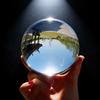 Chinese Style Crystal Balls With Transparent Glass For Collectors And Decorations