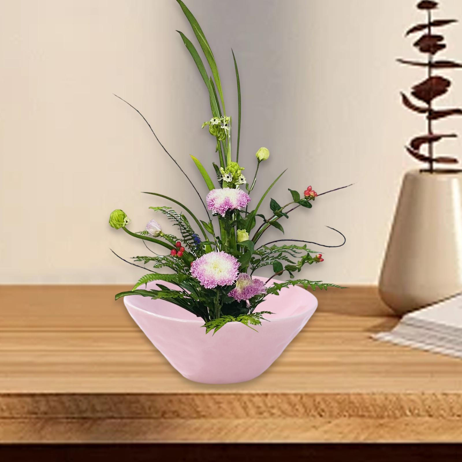 Floral Holder Frog Flower Arrangement Lightweight Home Decor Vase Bowl Pot for