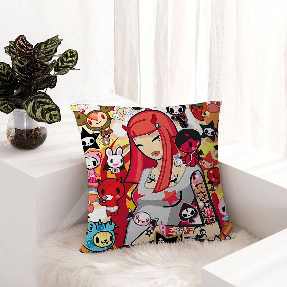 Japonia Anime T-Tokidokis Poszewka na Poduszkę Design Poszewka na Poduszkę Dekoracja Świąteczna Dekorati