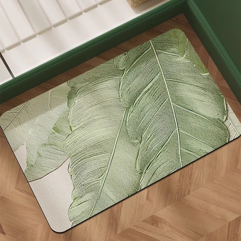 Kieselgur saugfähige schnelltrocknende Fußmatte für Badezimmereingang, rutschfeste Fußmatte für Badezimmer und Anti-Sturz-WC 40x60cm15.7x23.6in