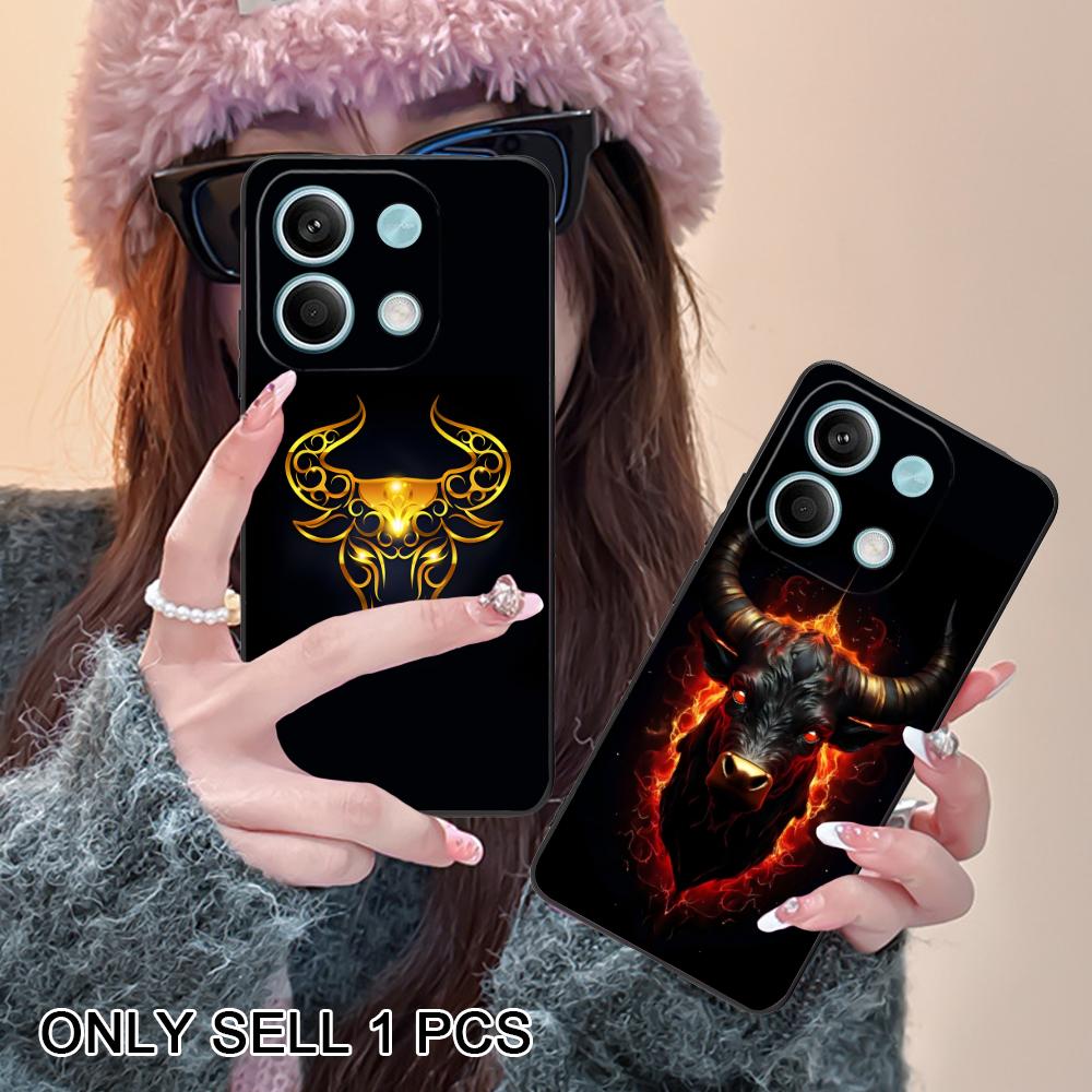 Bull Head Phone Case for POCO F8 F7 F6 F5 F4 F3 F2 Pro GT C75 C71 C65 C61 C40 Pro Ultra Soft TPU Shockproof Cover