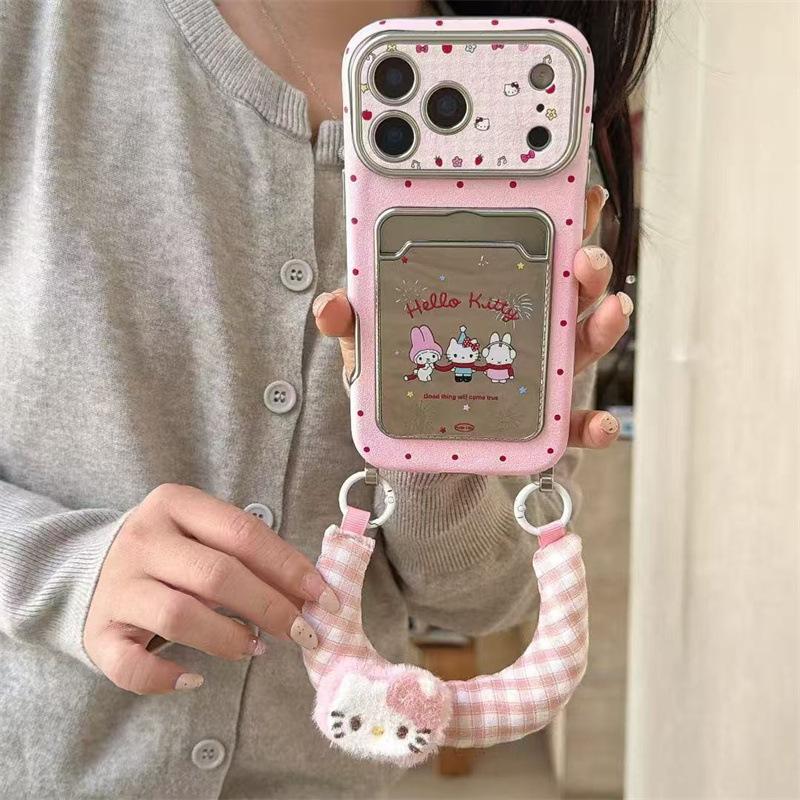 Cartoon crying baby is suitable for iPhone17Pro mobile phone case, Apple 16Pro mirror 15Pro card bag 14Pro lanyard.