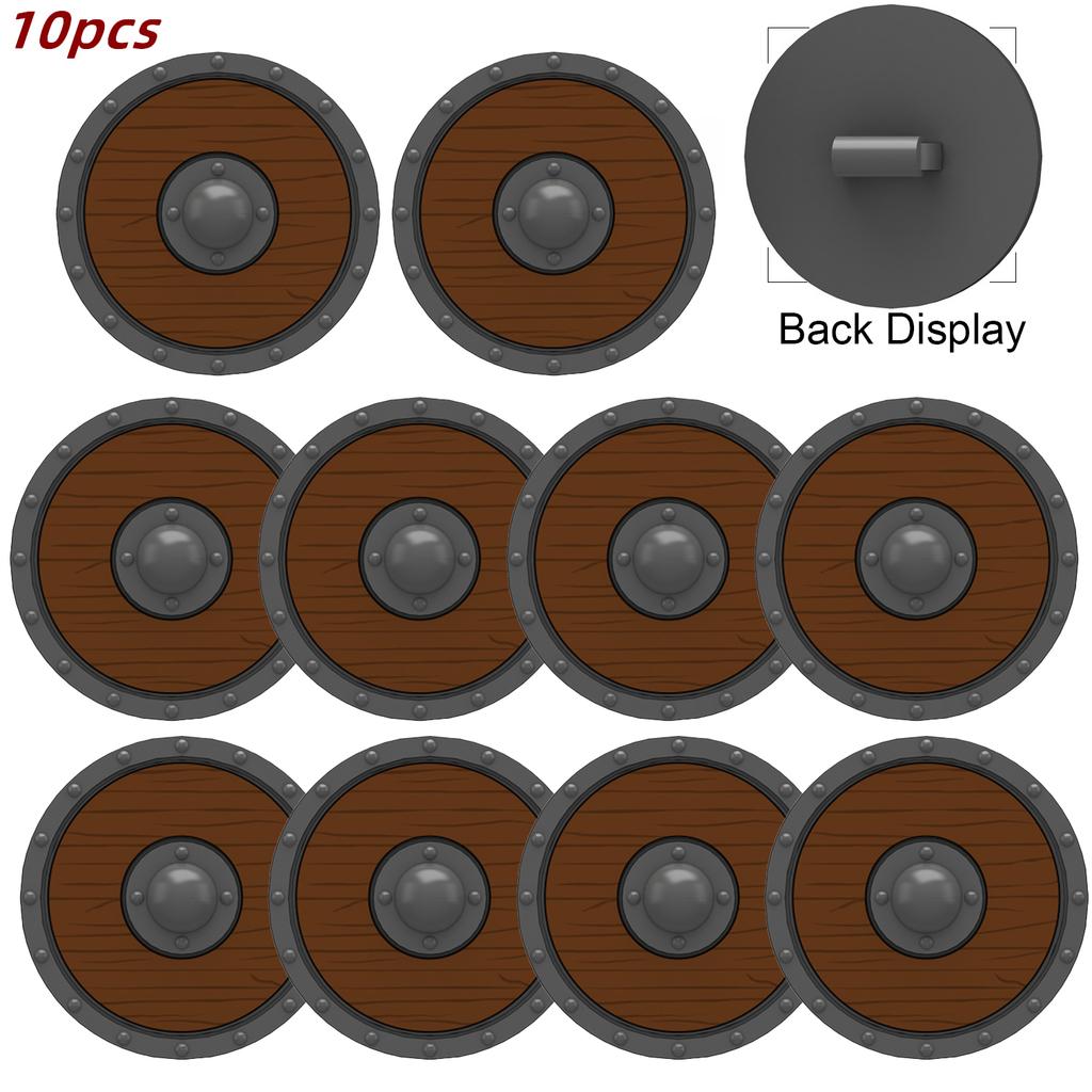 MOC Medieval Knights Armor Vest Shields Building Blocks Lion Soldiers Accessories Bricks Toys Compatible Kids Gift