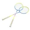 K2058 Badminton Racket Iron Alloy Lightweight Sturdy Badminton Racquet Set for Indoor Outdoor Backyards Gym