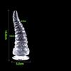 Translucent Octopus Tentacle Anal Plug & Beads
