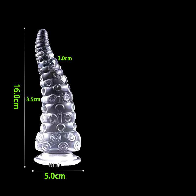 Translucent Octopus Tentacle Anal Plug & Beads