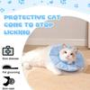 Double-layer PVC Cat Elizabeth Circle Adjustable Kitten Neck Cone Thin Wound Recovery Headband  Dog