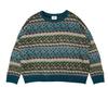 A MADE Vintage Mohair Jacquard Oversized Knit (M. Green)
