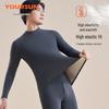Men's Thickened Cashmere Silk Thermal Base Layer Shirt