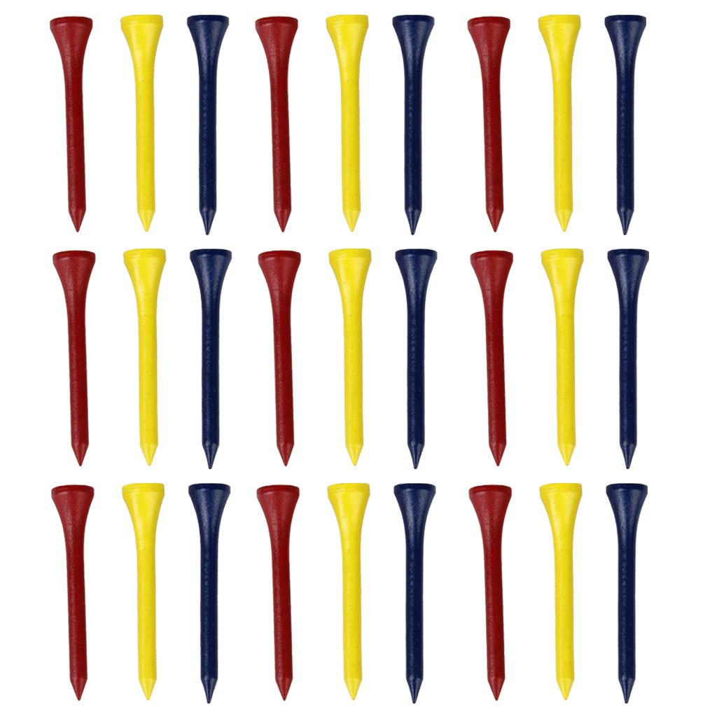 200x Mixed Color Wooden Wood 54mm Tool Accessories