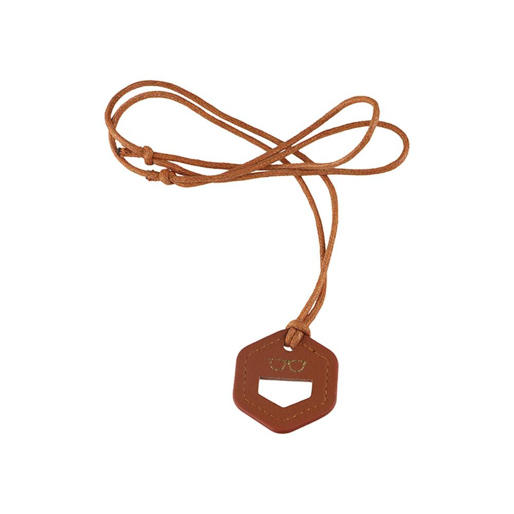 Eyewear Protector Reading Eyewear Clip Hanging Neck Strap Rope Leather Glasses Clip Men