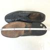 USED/70s-80s IBILEY’S CAT'S PAW Heel Pebbled Leather Long Wingtip 9.5D 27-27.5cm Black