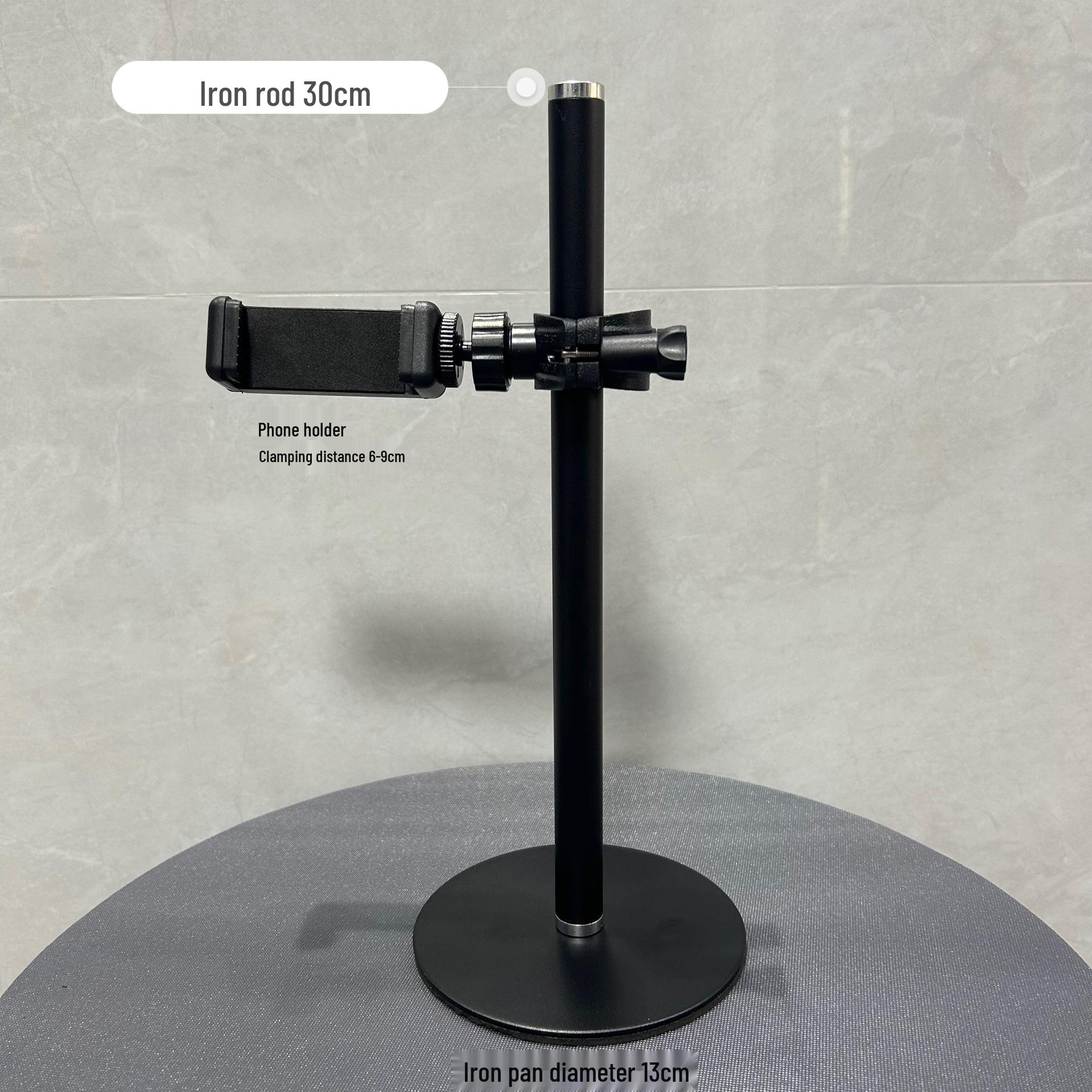 Dual Camera Live Broadcast Stand with Overhead Shooting for Universal Mirrors