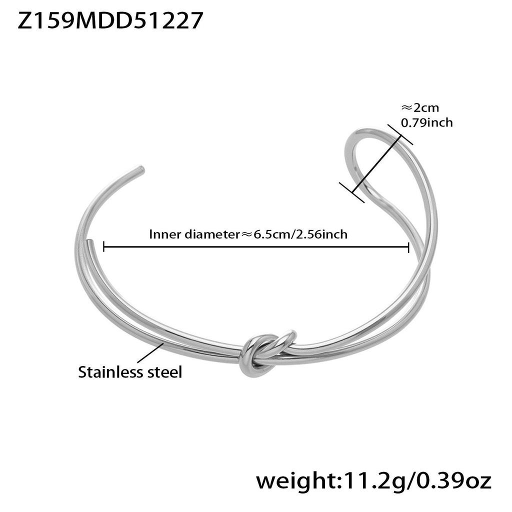Stainless Steel Bamboo Joint Openable Bracelet - Unique European & American Design, High-Quality Texture