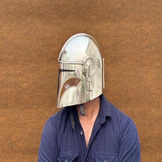 Beskar Steel Helmet Armor Cosplay Vysoce kvalitní replika rekvizity Star Wars