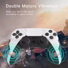 SOONPHO P48 Wireless Gamepad with Six Axis Gyroscope Game Controller For PS4 PS3 Console Wins 7 8 10 Dual Vibration PC Joystick