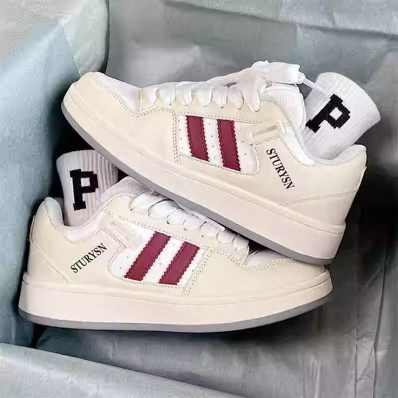 

Niche board shoes women s summer new platform white shoes women s college style sports and leisure shoes versatile increase height 40 бежевый