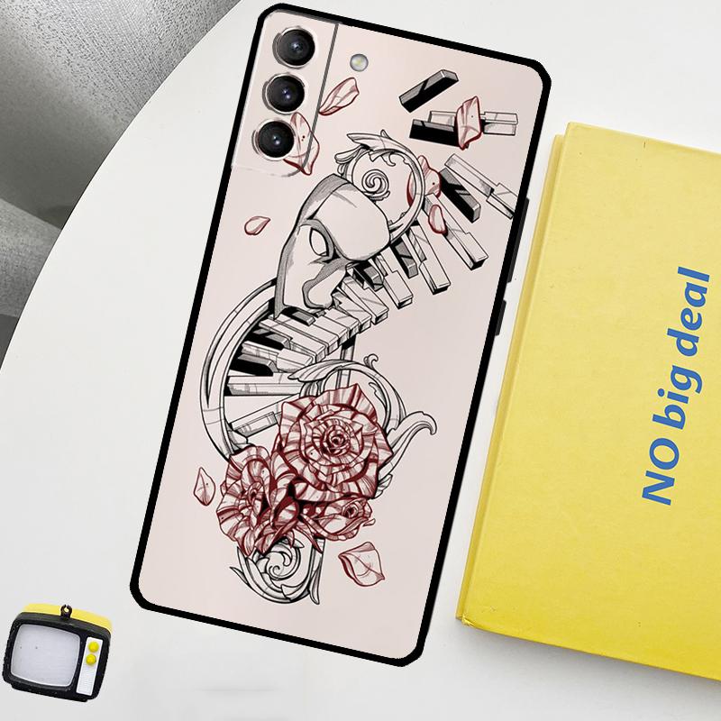 Musical Music Note Phone Case For Samsung Galaxy S25 Ultra S21 S22 S23 S24 Ultra S9 S10 S20 Plus S25 FE Cover