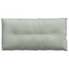 Back Cushion Light Grey 100 x 50 cm Cord Fabric