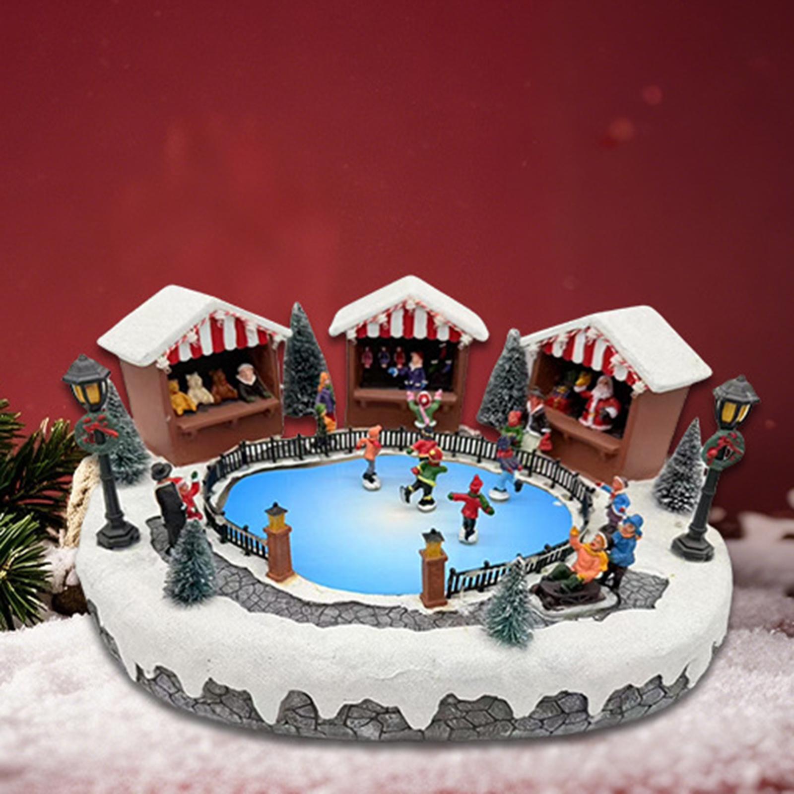 Christmas Village House,Animated Ice Rink