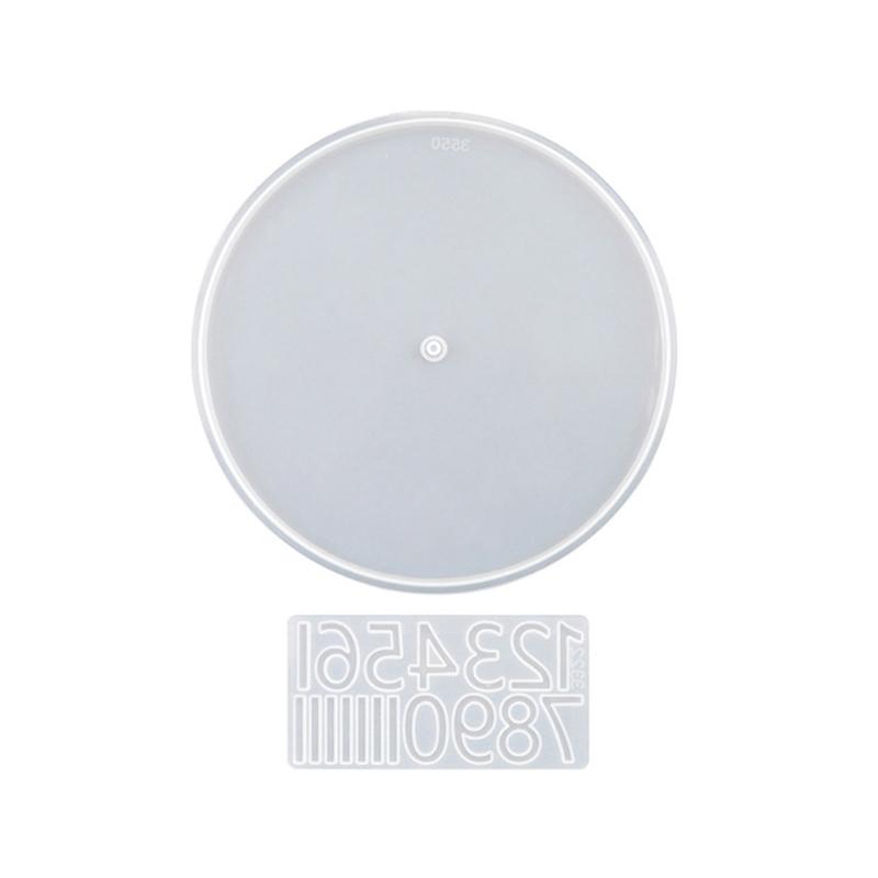 Clock Silicone Mold Clock Alarm Resin Mold Round Timer-Epoxy Casting Mold for DIY Resin Crafts Home Wall Decorations