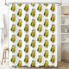 Avocado Shower Curtain Cute Fruit Pattern Waterproof Bathroom Decor Farmhouse Kitchen Backdrop Wall Hanging