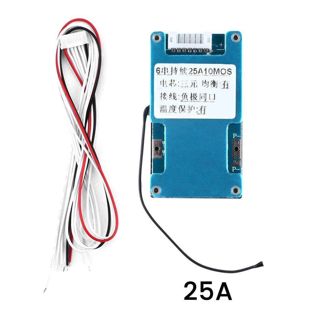 BMS 6S 22.2V 15A 20A 25A Li-ion 18650 Battery Balance Charge Board Equalizer with NTC Temperature Protection For Escooter
