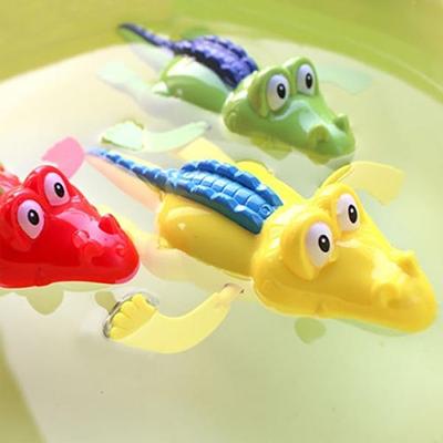 1ks Creative Baby Kid Bath Time Natahovací potápěč Plavání Krokodýl hodinová hračka