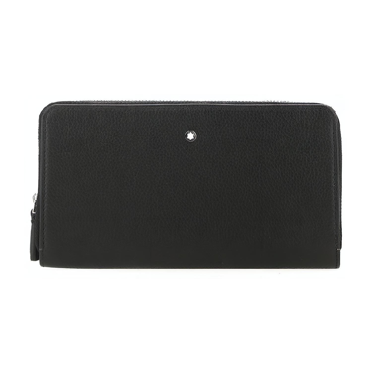 

Montblanc Meisterstück Solid Color Minimalist Leather Wallet Unisex wallet Black 126255 Gift Set(Basic Set+Box+Shopping Bag)