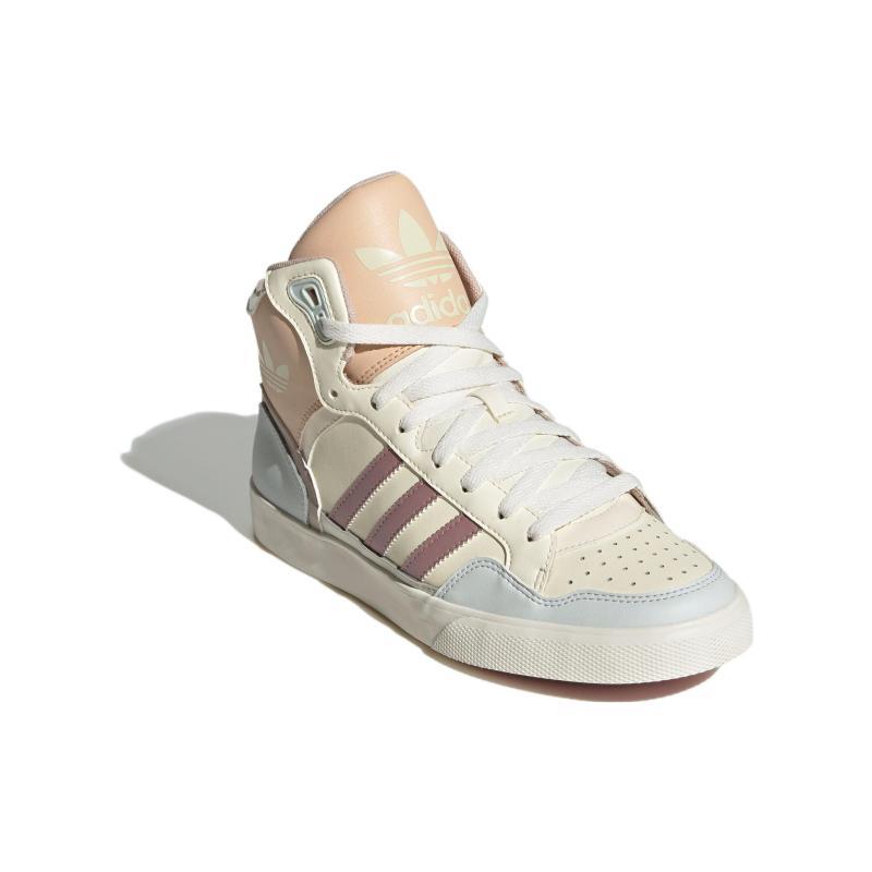 Adidas Originals EXTABALL Coverage Wear-Resistant Mid-Top Skateboard Shoes Women's White Sneakers ID6073