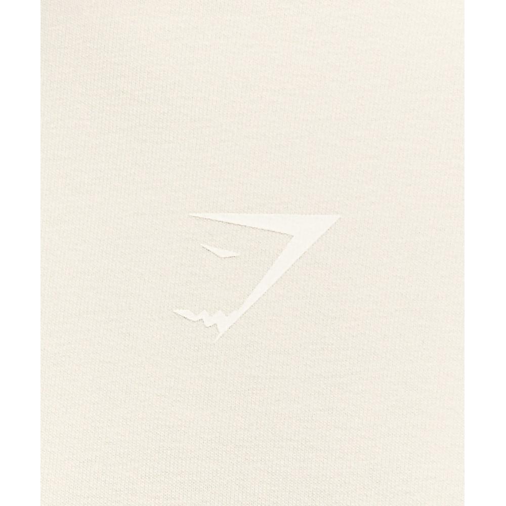 Gymshark Power Crew Ovesná bílá A2c9g Wc1v