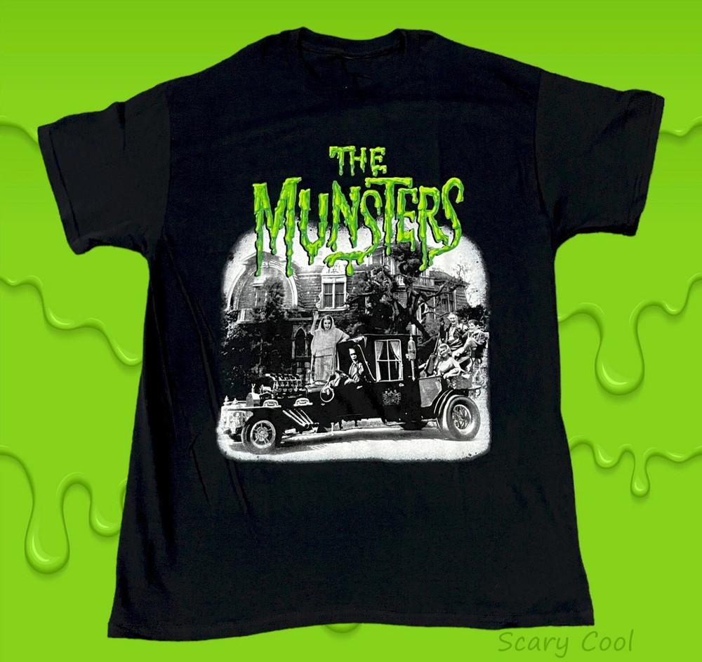 The Munsters 1964 Cast Poster Cotton  Full Size S-5XL SS692 Unisex T-Shirt XXL