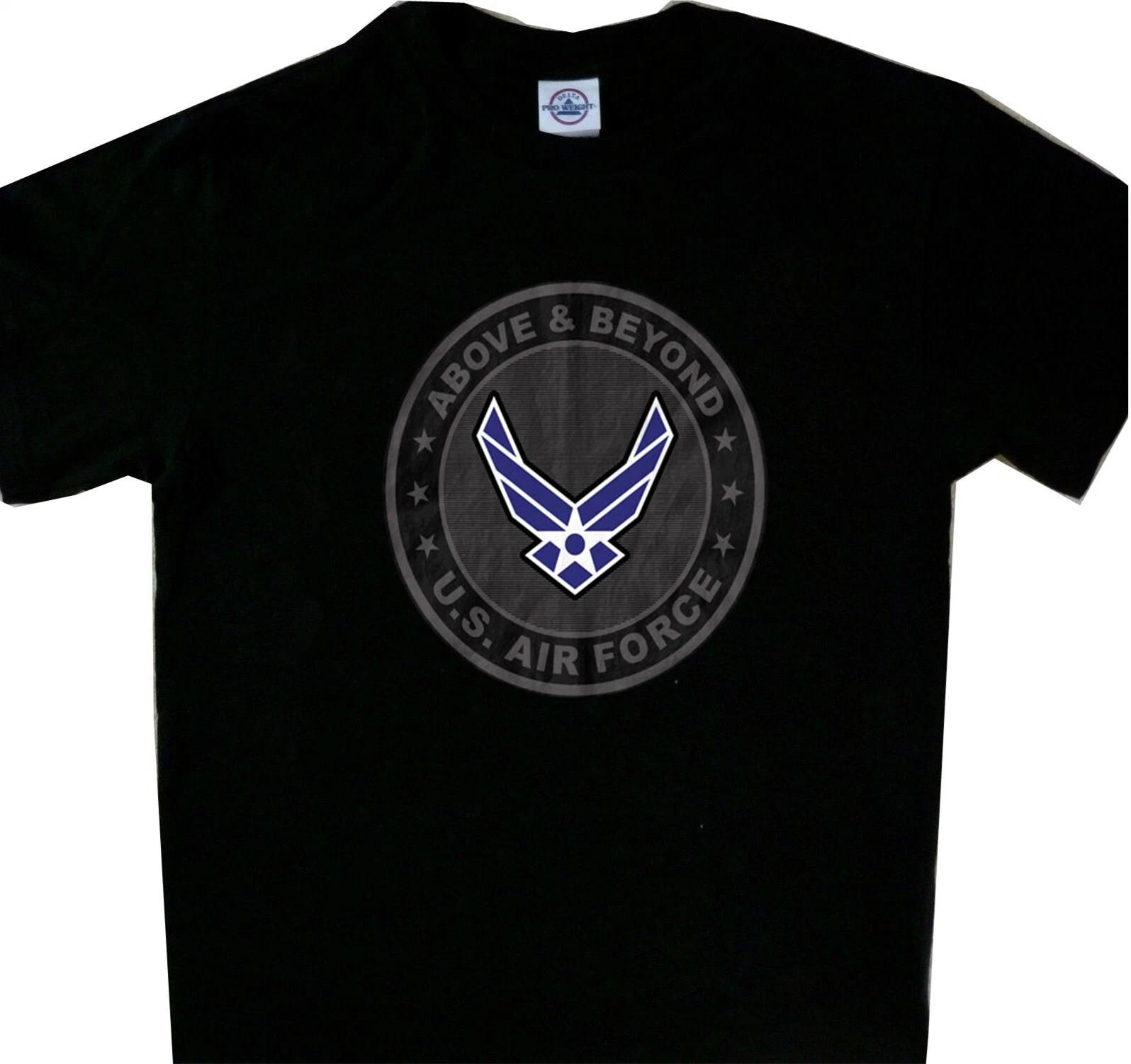 United States Air Force Above & Beyond Tee new T shirt Black S