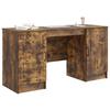 Smoked Oak Desk 142.5 x 50 x 75 cm Wood Based Panel