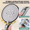12cm Rainfall Shower Head,5 Modes High Pressure Shower Head, , Anion Filter Shower Bathroom Accessories,Detachable Shower Tools