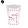 6/12pcs Pink Bow Acrylic KeyChains Coquette Bow Birthday Party Decorations Supplies Gifts for Kids Girls Pink Bow Party Favors
