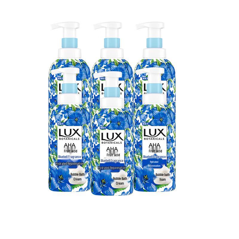 Lux Plant Extract Essential Oil Bluebell Scent Refreshing Shower Gel (6-Pack)