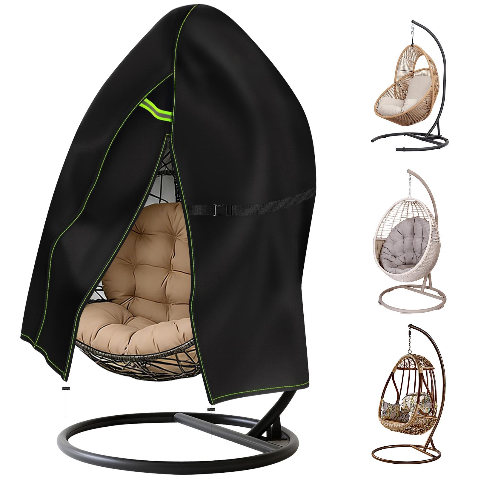 

Patio Hanging Egg Chair Cover Outdoor Swing Egg Chair Cover Waterproof 210D Heavy Duty Veranda Garden Egg Chair on Stand Covers