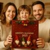 Advent Calendar – 24-Day Christmas Advent Calendar, Surprise Christmas Countdown Gift, Acrylic Flat Pendant (2D)