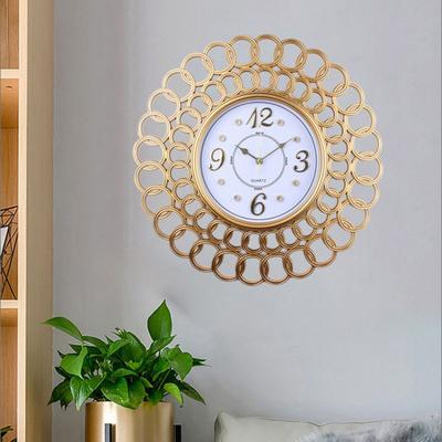 Uhren, Wohnzimmer, Leichte Luxusdekoration, Wanduhren, Schmiedeeisenuhren, Wanduhren für den Eingangsbereich, Kunst-Wanduhren
