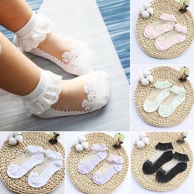 Princess Cotton Socks Lace Socks Soft Ruffled Summer Breathable Girls Baby Socks