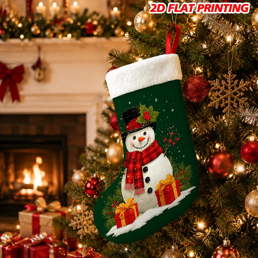 Christmas decoration fireplace hanging stocking1pc 1pcs Classic Christmas Stocking Suitable for Fireplace Mant