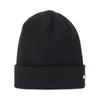 New Era Free Basic Cuff Knit Metal Flag Solid Black Hat, Logo,
